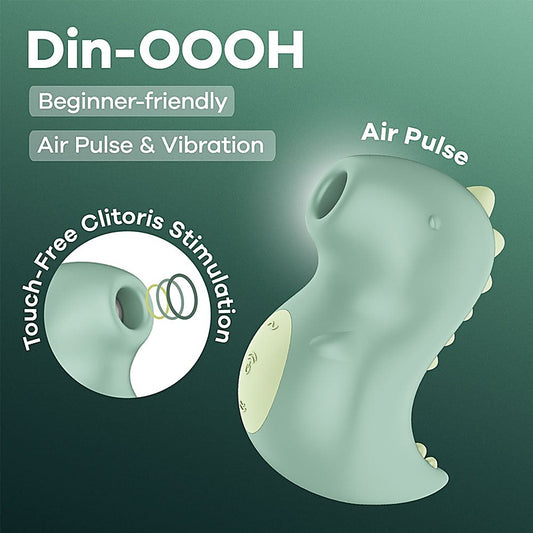 Din-OOOH Rechargeable Air Pulse Clit Stimulator by Satisfyer