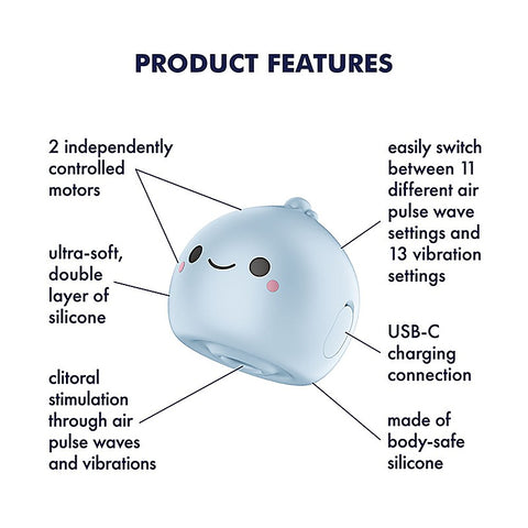 Mochi USB Rechargeable Air Pulse Clit Stimulator