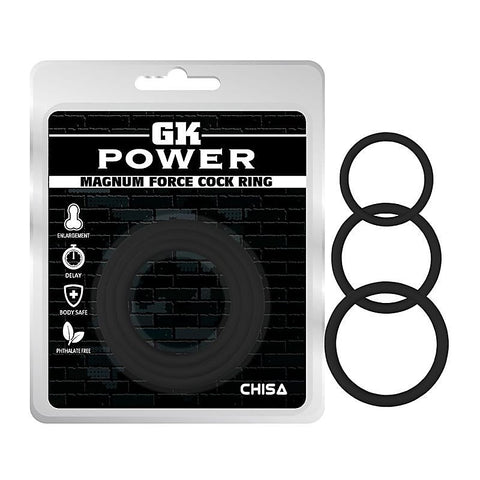Magnum Force Silicone Cock Ring Set by Chisa