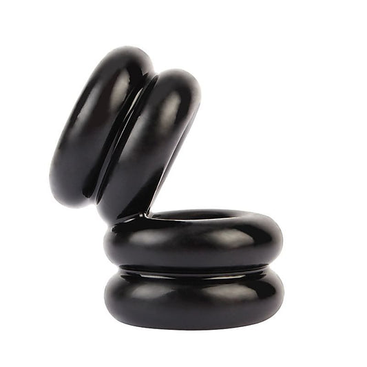 Double Stacked Dual Pleasure Mens Cock Ring by Chisa
