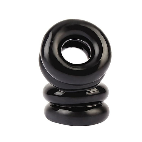 Double Stacked Dual Pleasure Mens Cock Ring by Chisa