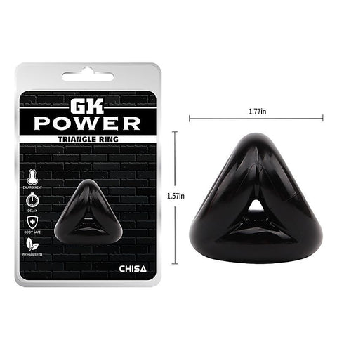 Fused Triangular Design Men's Cock Ring by Chisa