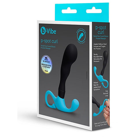 Curl Hands Free Curved Silicone Prostate Massager By B-Vibe