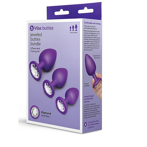 Jewel Butties 3 Piece Anal Training Set by B-Vibe