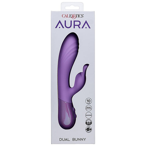 Aura Dual Bunny Ears Rabbit Massager by California Exotics