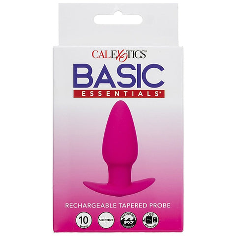 Basic Essentials Rechargeable Tapered Anal Probe