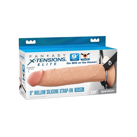 FX Elite 9in Silicone Hollow Strap-On by Pipedream Products