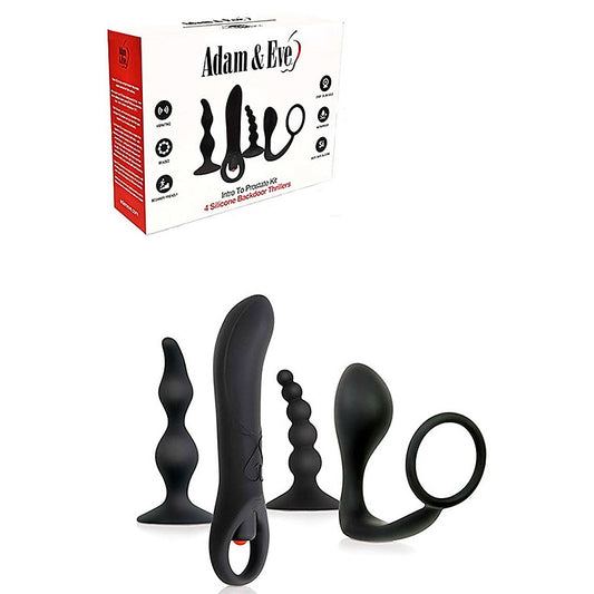 4 Piece Intro to Prostate Pleasure Kit by Adam & Eve