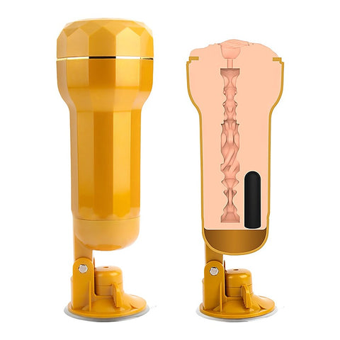Realistic Vibrating Vagina Cup by Chisa