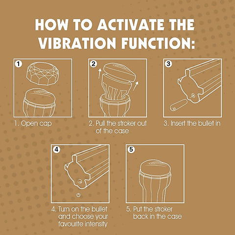 Realistic Vibrating Vagina Cup by Chisa