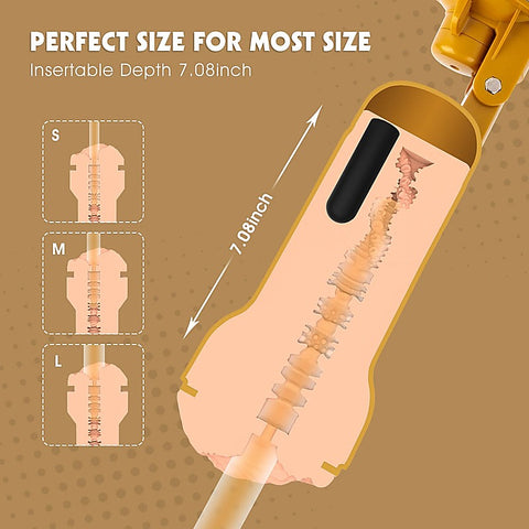 Carina Realistic Vagina Vibrating Cup by Chisa