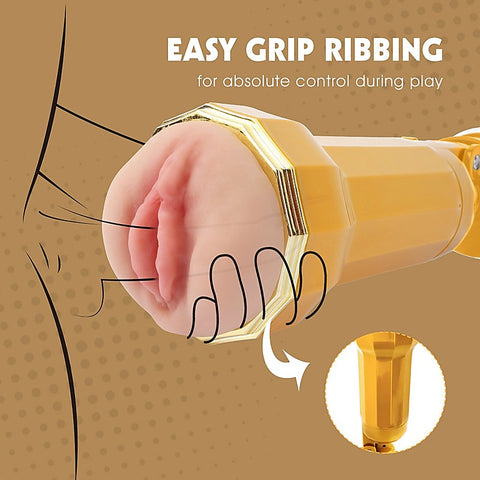 Carina Realistic Vagina Vibrating Cup by Chisa