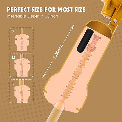 Lara Realistic Vagina Vibrating Cup by Chisa