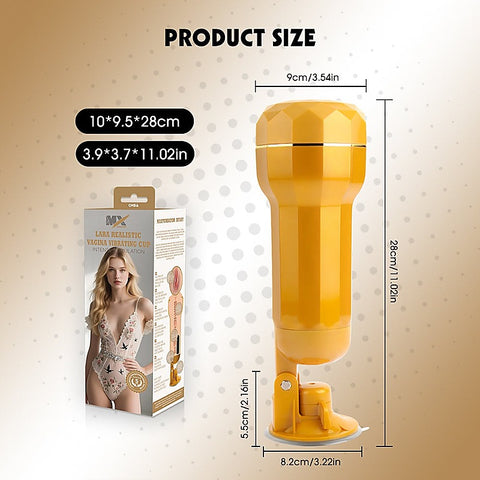 Lara Realistic Vagina Vibrating Cup by Chisa