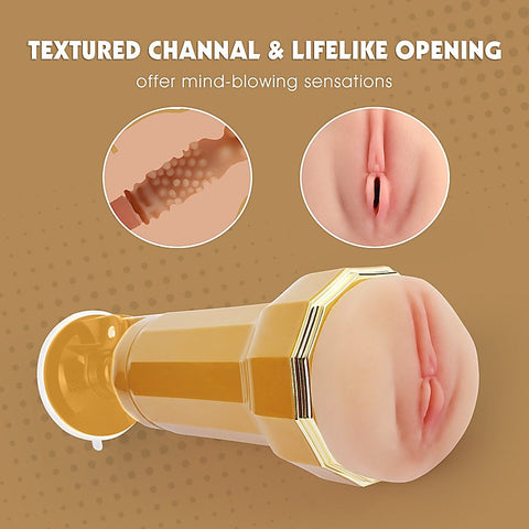 Kelsi Vibrating Realistic Vagina Cup by Chisa