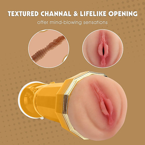 Tara Realistic Vagina Vibrating Cup by Chisa