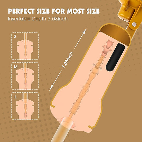 Tara Realistic Vagina Vibrating Cup by Chisa