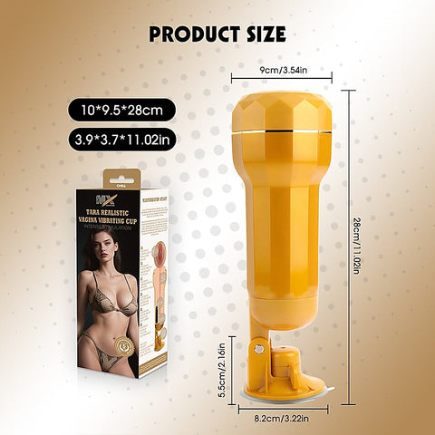 Tara Realistic Vagina Vibrating Cup by Chisa