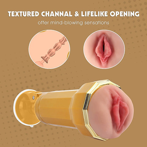 Shyla Realistic Vibrating Vagina Cup by Chisa