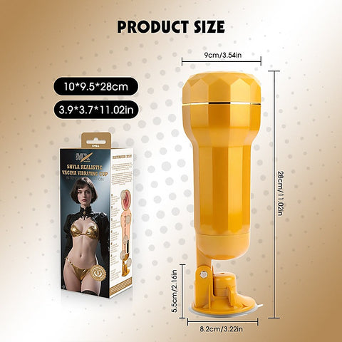 Shyla Realistic Vibrating Vagina Cup by Chisa
