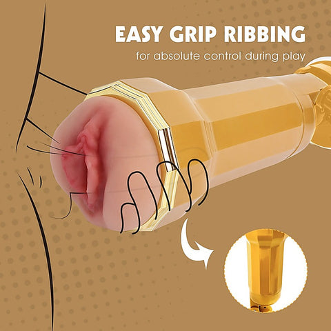 Shyla Realistic Vibrating Vagina Cup by Chisa