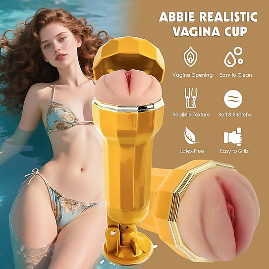Abbie Realistic Vagina Vibrating Cup by Chisa