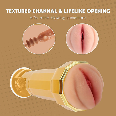 Abbie Realistic Vagina Vibrating Cup by Chisa
