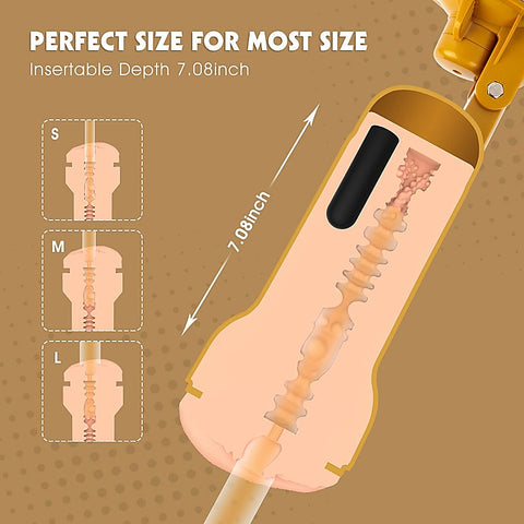 Abbie Realistic Vagina Vibrating Cup by Chisa
