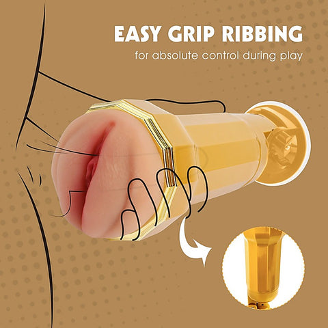 Abbie Realistic Vagina Vibrating Cup by Chisa