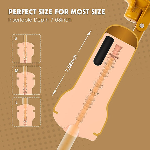 Jessie Realistic Vibrating Vagina Cup by Chisa