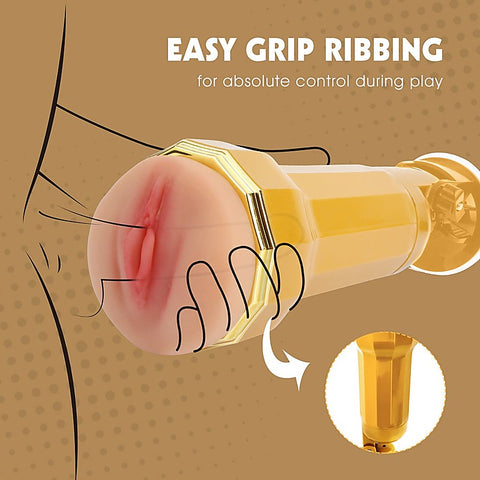 Jessie Realistic Vibrating Vagina Cup by Chisa