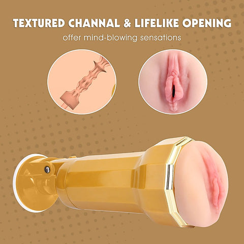 Holly Realistic Vagina Vibrating Cup by Chisa