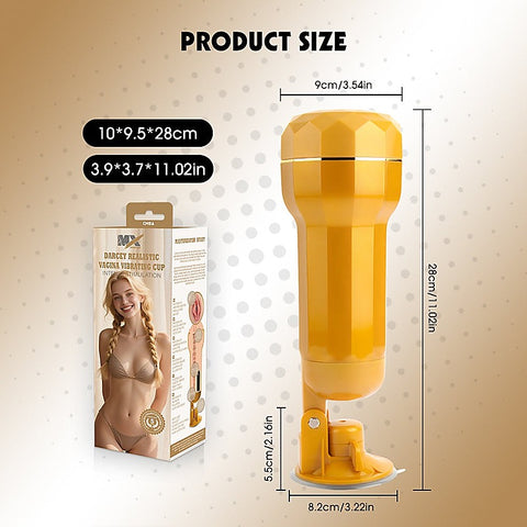 Darcey Realistic Vagina Vibrating Cup by Chisa