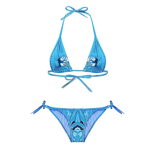 Metallic Women's Micro Bikini by Love In Leather