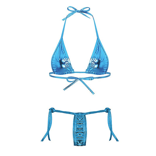 Sexy Metallic Micro Women's Bikini by Love In Leather