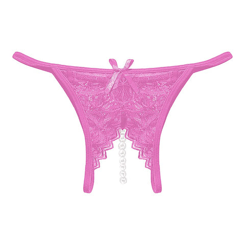 Crotchless Pearl Women's Panties by Love In Leather