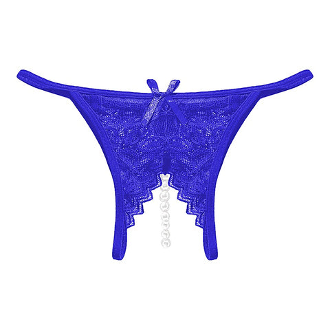 Crotchless Pearl Women's Panties by Love In Leather