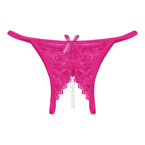 Crotchless Pearl Women's Panties by Love In Leather