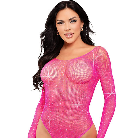 Sexy Rhinestone Women's Bodysuit by Love In Leather