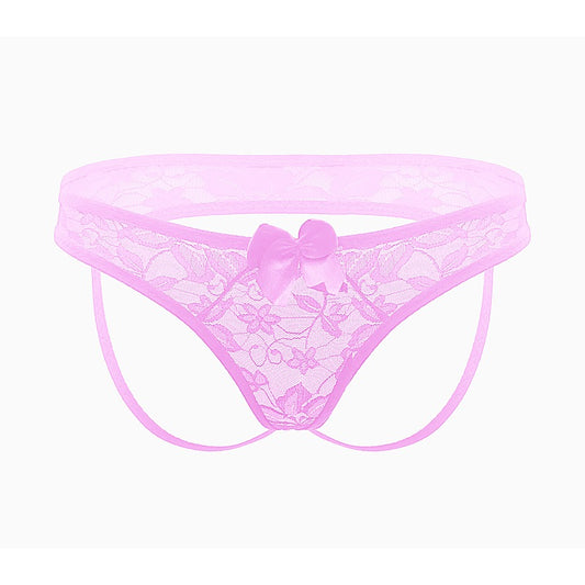Full Lace Women's Crotchless Panties by Love In Leather