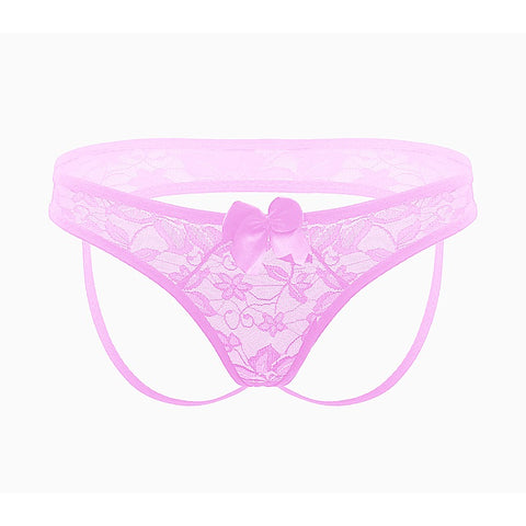 Full Lace Women's Crotchless Panties by Love In Leather