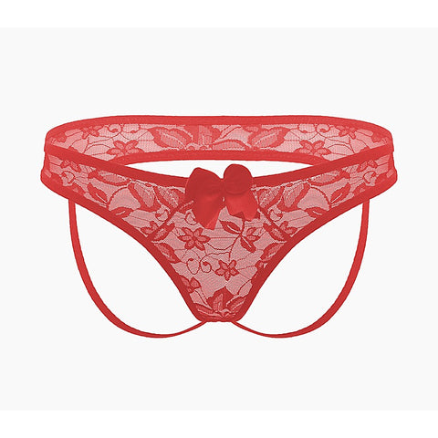 Full Lace Women's Crotchless Panties by Love In Leather