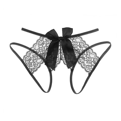 Women'S Sexy Crotchless Panties By Love In Leather