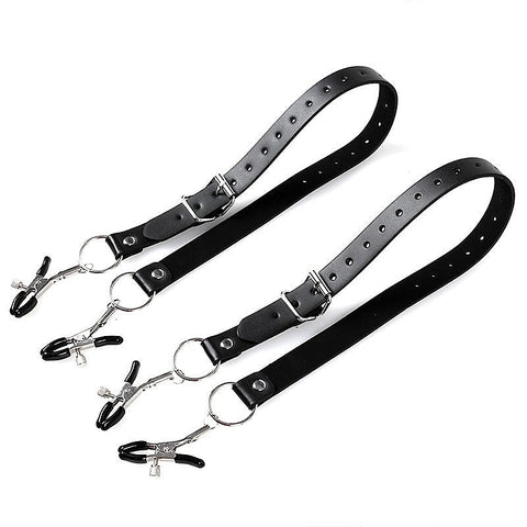 Faux Leather Labia Clamp Belt by BDStyle