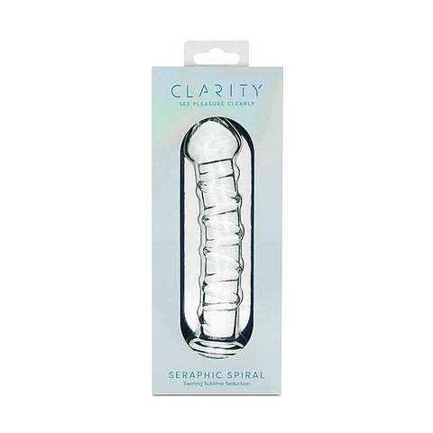 Clarity Seraphic Spiral Glass Dildo by Creative Conceptions