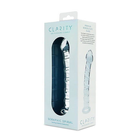 Clarity Seraphic Spiral Glass Dildo by Creative Conceptions