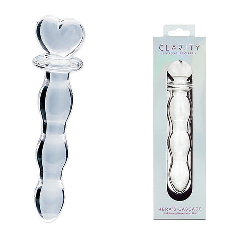 Clarity Heras Cascade Glass Dildo by Creative Conceptions