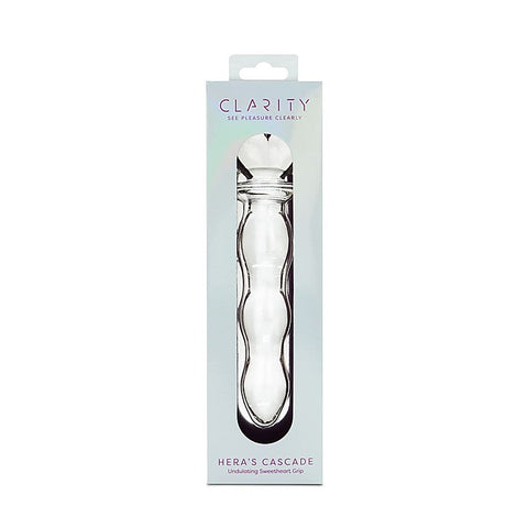Clarity Heras Cascade Glass Dildo by Creative Conceptions