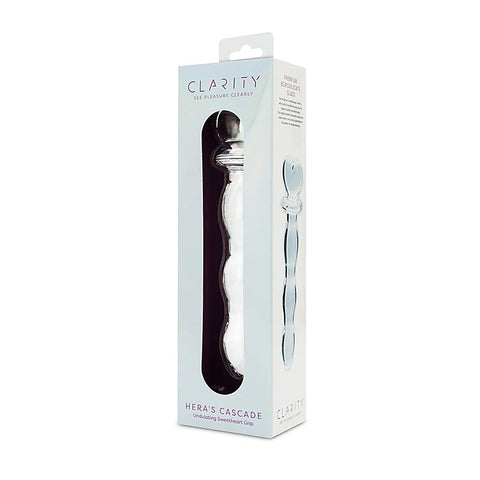 Clarity Heras Cascade Glass Dildo by Creative Conceptions