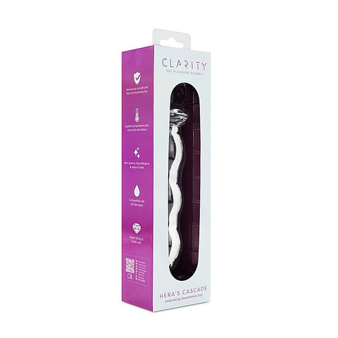 Clarity Heras Cascade Glass Dildo by Creative Conceptions